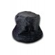 Unisex Kova Şapka Balıkçı Şapka Bucket Hat Parıltı Siyah