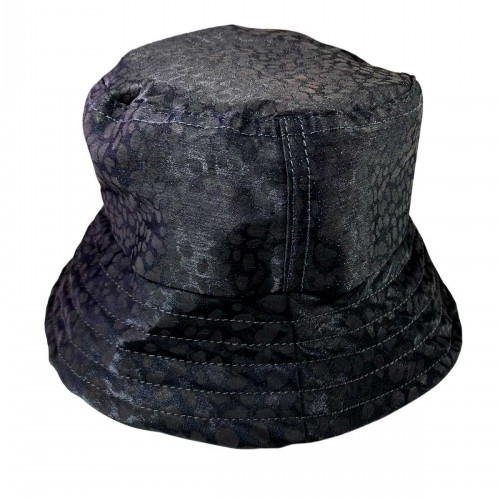Unisex Kova Şapka Balıkçı Şapka Bucket Hat Parıltı Siyah