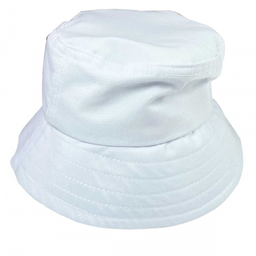 Unisex Kova Şapka Balıkçı Şapka Bucket Hat Beyaz
