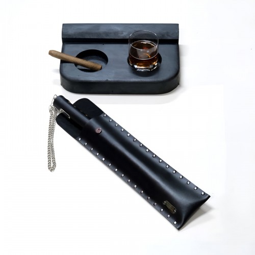 2'li Set, Kırbaç ve Küllük - Bardaklık Set - Master Collection - APFT1302-T2