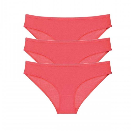 3 adet Süper Eko Set Likralı Kadın Slip Külot Fuşya