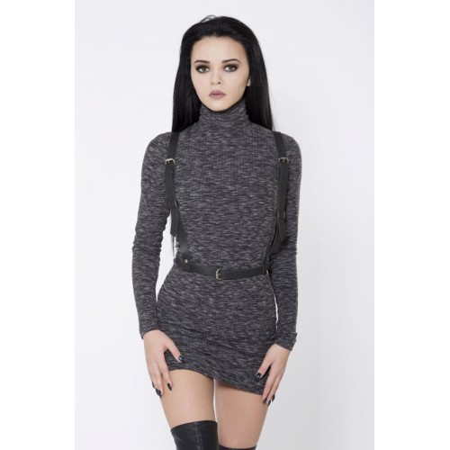 Beli Kurdeleli Şık Deri Harness - APFT177