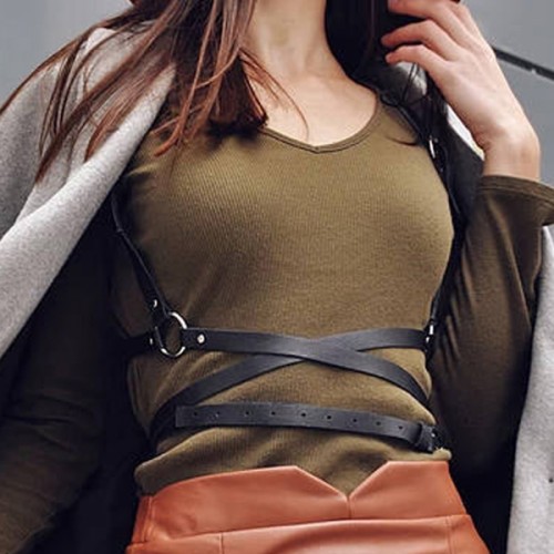 Beli Uzun Sarmalı Şık Harness - APFT172