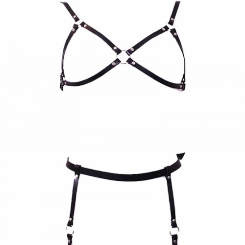 Deri Jartiyer Takım Harness - APFT228