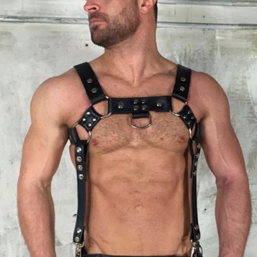 Pantolon Askılı Deri Erkek Harness - APFTM23