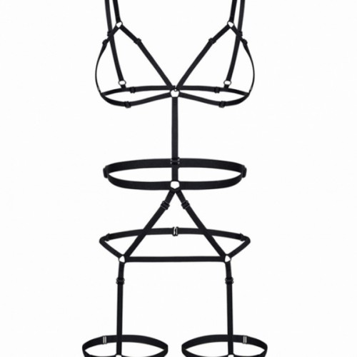 Vücudu Saran Seksi Jartiyer Harness