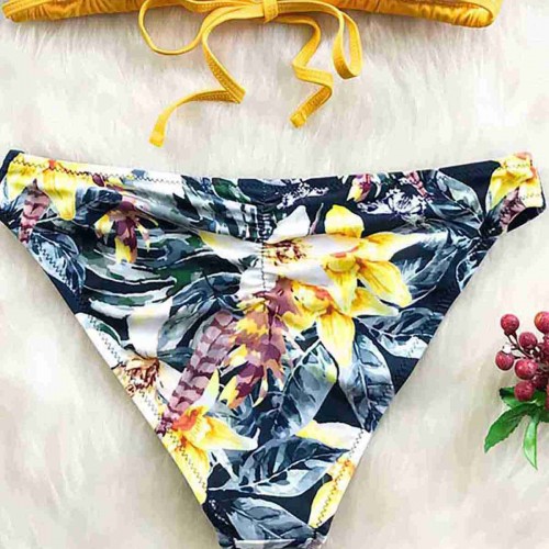 Angelsin Çiçekli Bikini Altı Çok Renkli