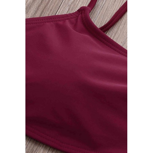 Angelsin Bordo Bikini Takım