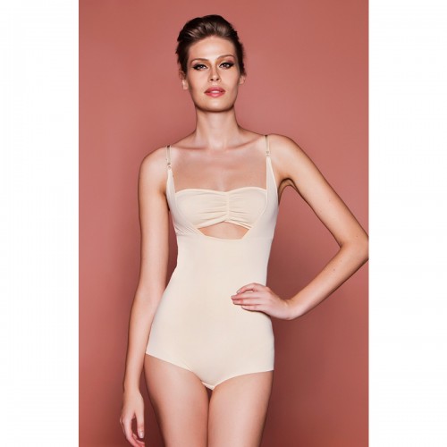 Askılı Göğüs Altı Korse / Tüm Gün Giyilebilir / Ten