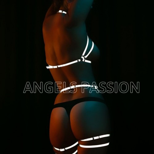 Bayan İç Giyim Karanlıkta Parlayan Harness - APFT415