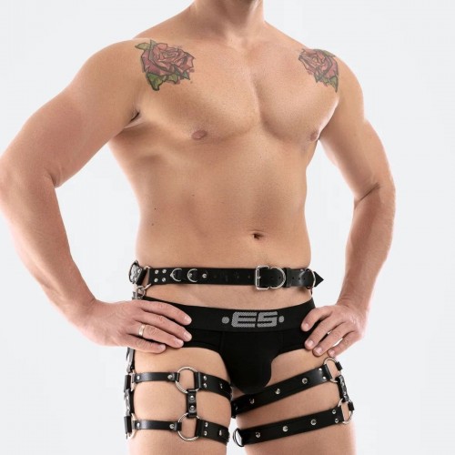 Bel Ve Bacak Bağlamalı Erkek Harness - APFTM94