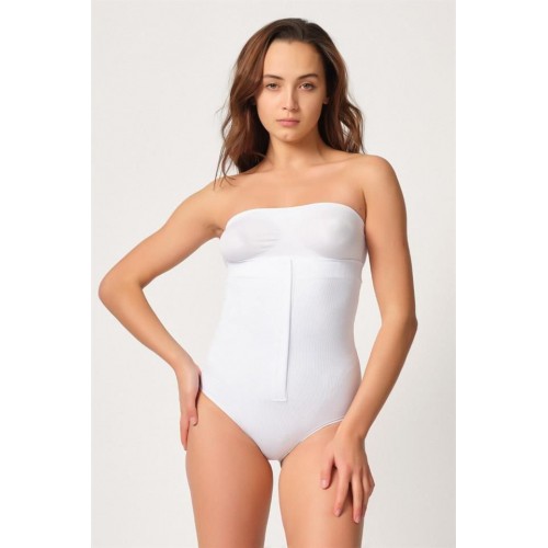 Beyaz Emay 2088 Önden Agraflı Slip Korse