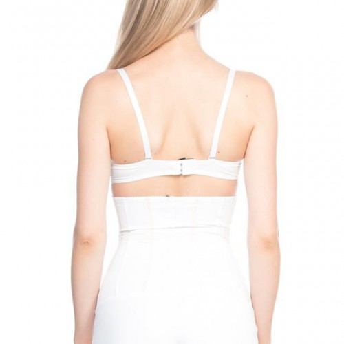 Beyaz Emay 2886 Yüksek Bel Tül Slip Lazer Korse