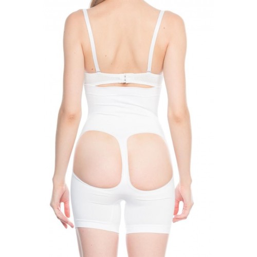 Beyaz Emay 2063 Popo Açık Paçalı Korse