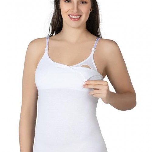 Beyaz Emay 1414 Modal Cotton Emzirme Atlet