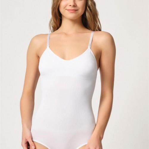 Beyaz M Emay 1925 Soft Pedli Çıtçıtlı Body