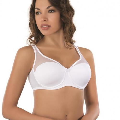 Beyaz MI Emay 167 D Tül Push Up Toparlayıcı Sütyen