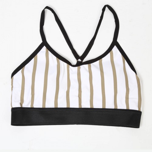 Derya Kurşun Basic Desenli Pedli Büstiyer 529KRM