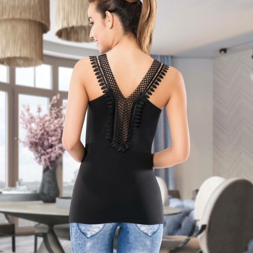 Derya Kurşun Güpür Dantelli Dekolte Atlet 141