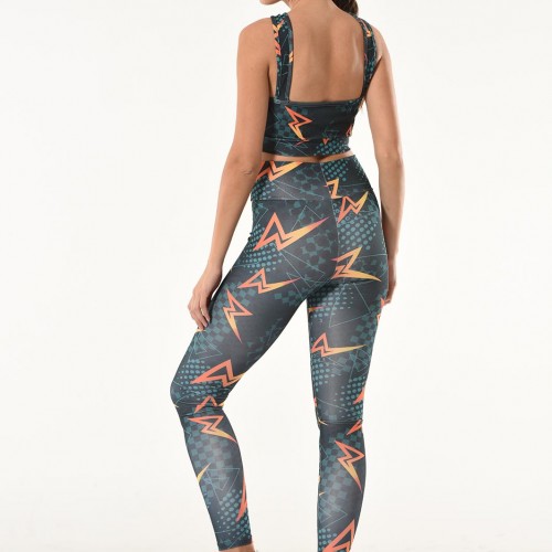 Derya Kurşun Baskılı Büstiyer Tayt Takım 531