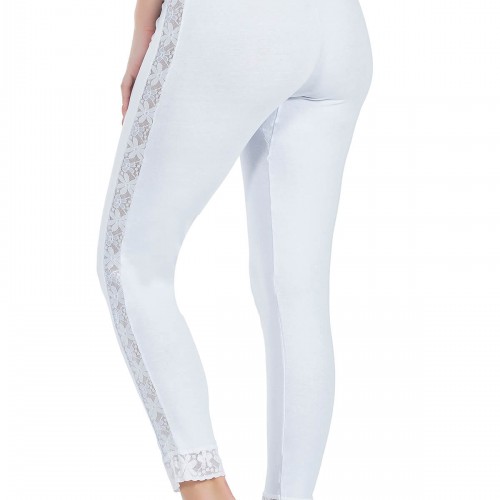 Derya Kurşun Dantel Şeritli Uzun Kadın Tayt 416