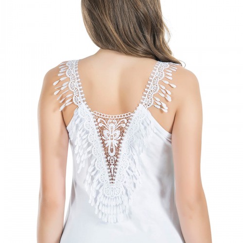 Derya Kurşun Dekolte Güpürlü Kadın Atlet 178