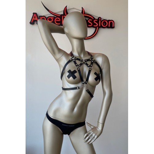 Fantazi Deri İç Giyim Seksi Göğüs Harness
