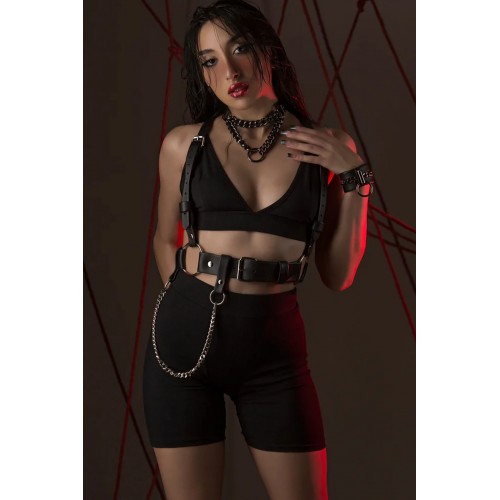 Fantazi Deri Omuzdan Askılı Harness - APFT1266