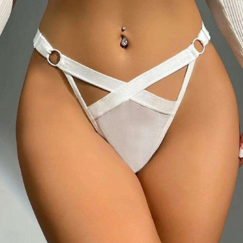 Kadın Fantezi İç Giyim Tanga Külot Perfect Fall D219 Beyaz