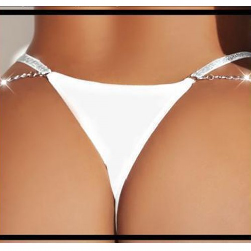 Kadın Fantezi İç Giyim Tanga Külot Perfect Fall D226 Beyaz