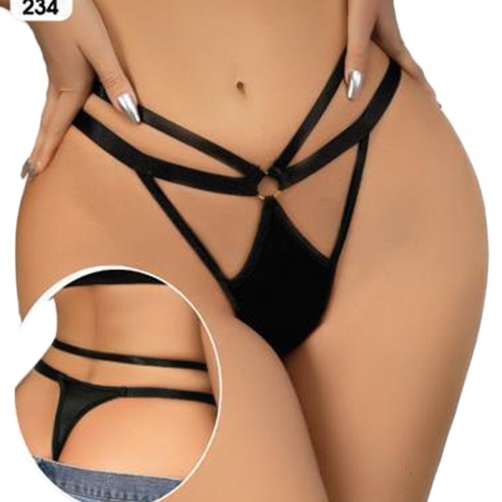 Kadın Fantezi İç Giyim Tanga Külot Perfect Fall D234 Siyah Kadın Fantezi İç Giyim Tanga Külot Perfect Fall D234 Siyah