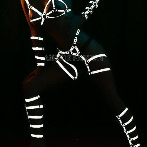 Karanlıkta Parlayan Full Body Harness Set - APFT363