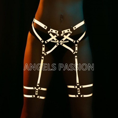 Karanlıkta Parlayan Jartiyer - Reflektörlü Jartiyer Harness - APFT214