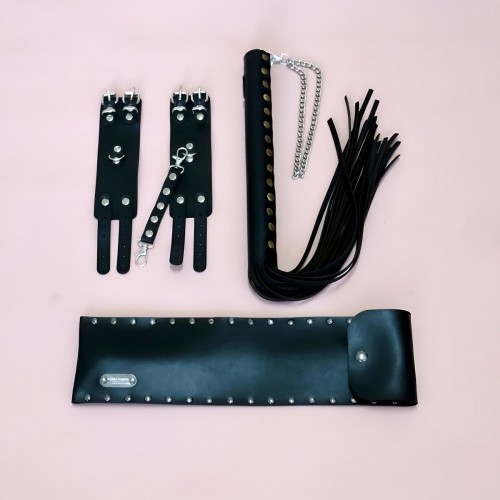 Kelepçe - Kırbaç Set, Kırbaç Takım, Fantezi Kelepçe Takım - APFT1304