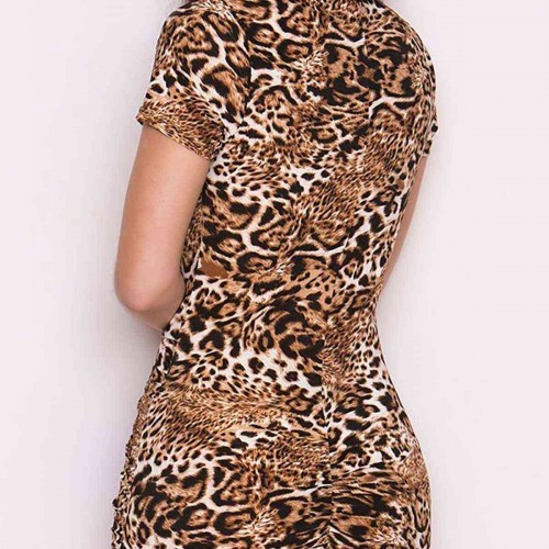 Merry See Leopar Desenli Gecelik