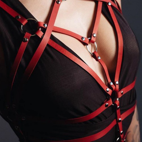 Seksi Giyim Fantazi Deri Harness - APFT430