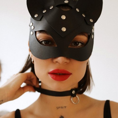 Seksi Maske ve Choker-tasma Takım - APFT784