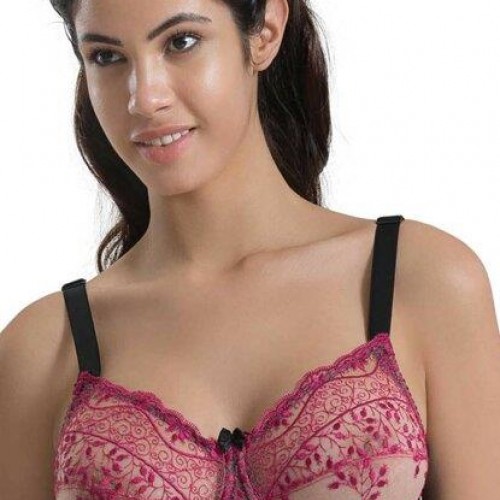 Siyah Bordo Emay 148 D Balenli Toparlayıcı Sütyen
