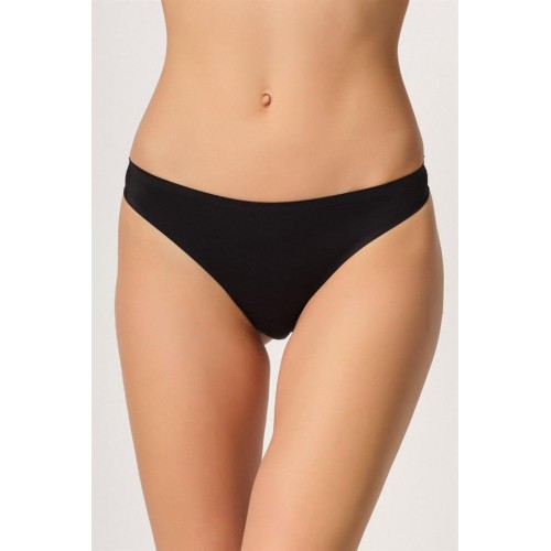 Siyah Emay 2802 Yapıştırma Lazer Kesim String Külot
