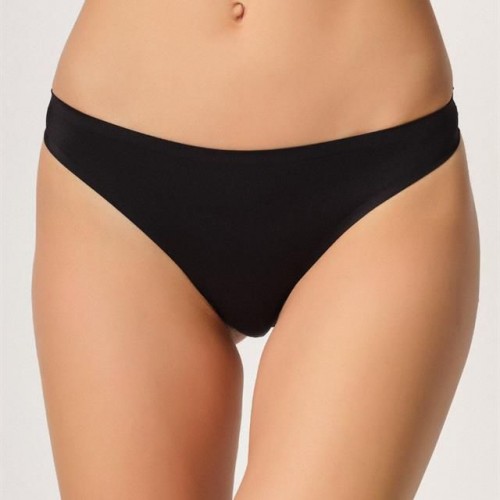 Siyah Emay 2802 Yapıştırma Lazer Kesim String Külot