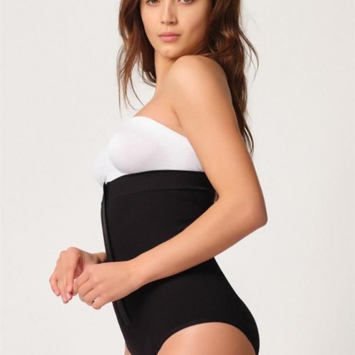 Siyah Emay 2088 Önden Agraflı Slip Korse