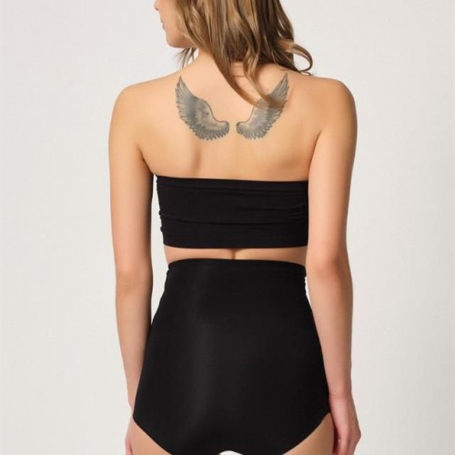 Siyah Emay 2842 Lazer Dantelli Slip Korse