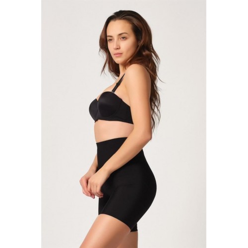 Siyah Emay 2816 Yüksek Bel Boxer Lazer Korse