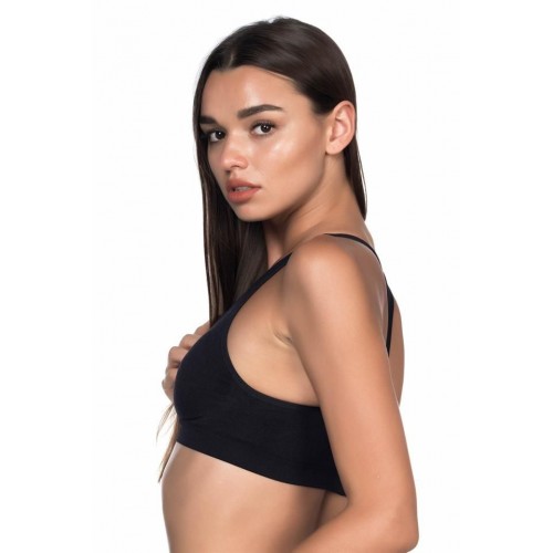 Siyah Emay 4025 Pedli Sporcu Sütyen Korse