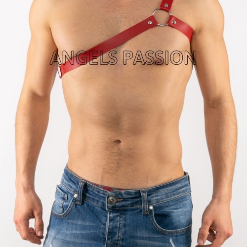 Tek Omuz Deri Harness, Omuz Üzeri Seksi Erkek Kol Harness - APFTM21