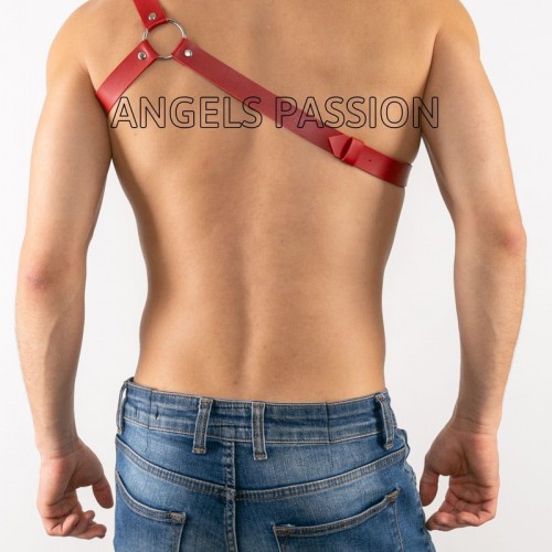Tek Omuz Deri Harness, Omuz Üzeri Seksi Erkek Kol Harness - APFTM21