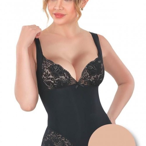 Ten Emay 2947 Dantelli Agraflı Body Korse