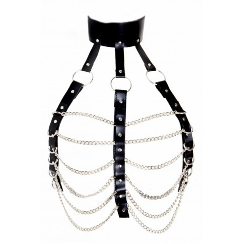 Zincirli Fantazi Göğüs Harness - APFT304